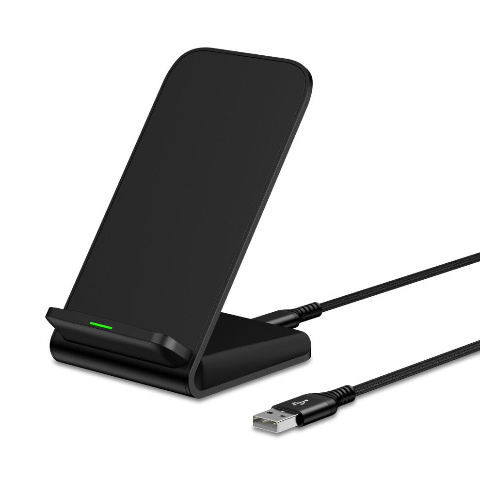 Chronus Samsung Wireless Charger Fast Charging Stand for Samsung Galaxy S24 Ultra S24+ S24 S23 FE S22 S21 S20 S10 S9 S8,iPhone 15 Pro Max Plus 14