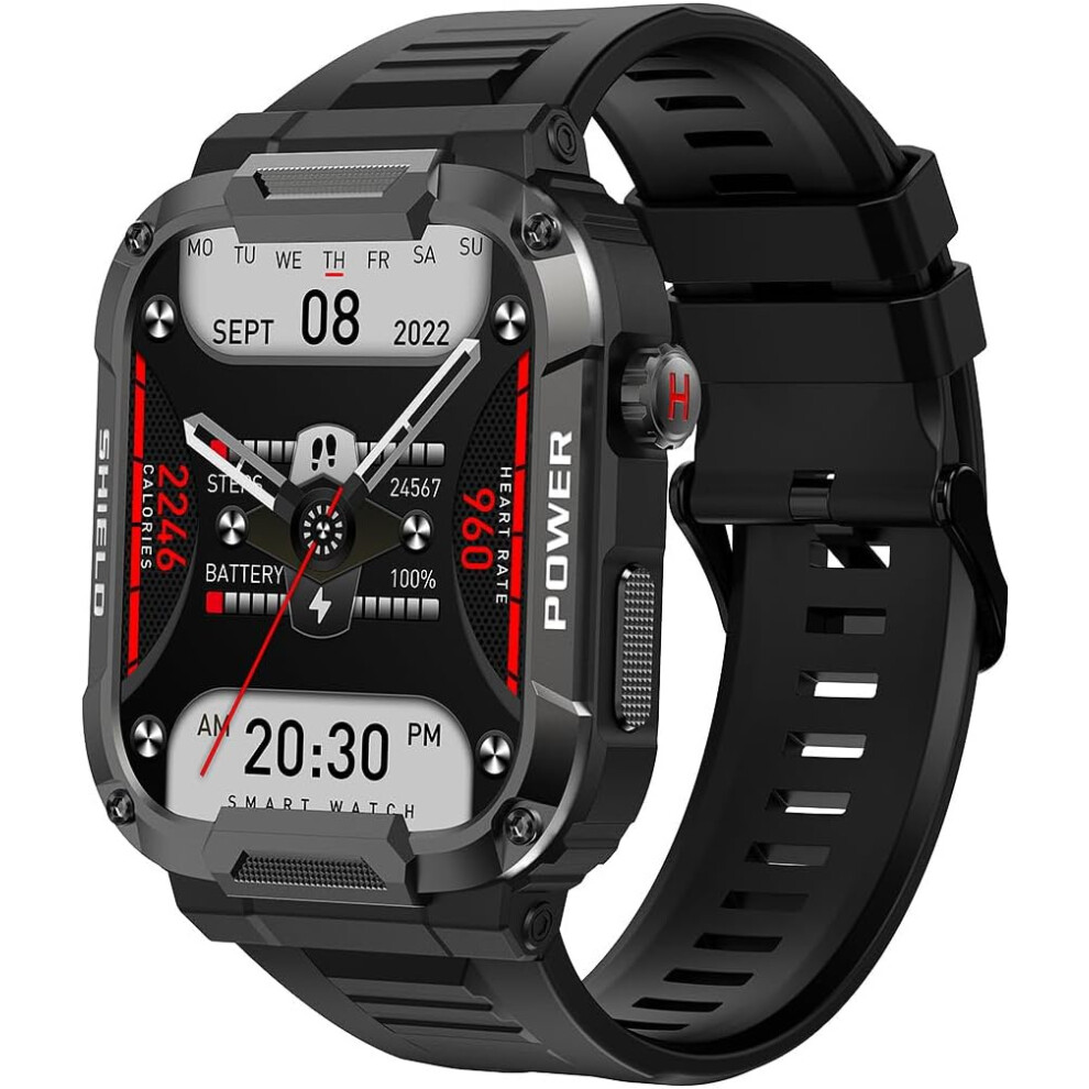 Montre intelligente grand écran de 185 pouces pour hommes montres (noi