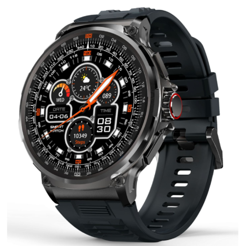 Chronus 1.85" Military Smart Watch, Bluetooth Call, 5ATM, iOS/Android