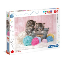 Clementoni - 27115 - Supercolor Puppy Puzzle for Children - 104 Pieces