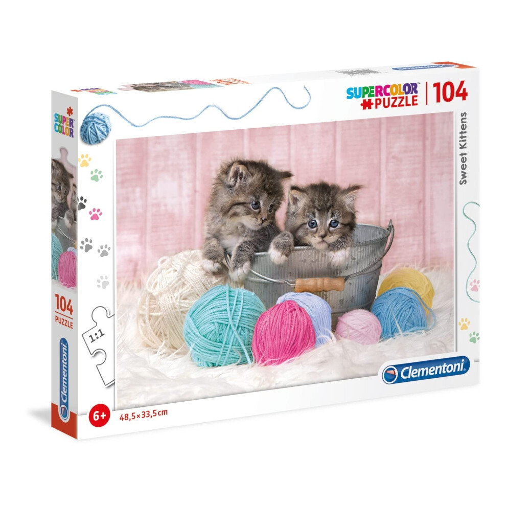 Clementoni - 27115 - Supercolor Puppy Puzzle For Children - 104 Pieces