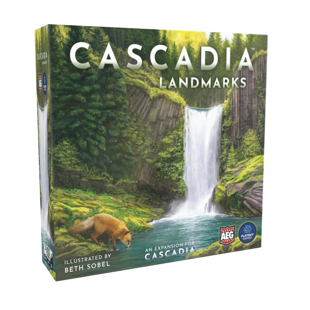 Aeg & Flatout Games | Cascadia: Landmarks - Expansion For Award-Winning Board Game, Cascadia | Easy To Learn | Quick To Play | Ages 10+ | Adds 5Th &