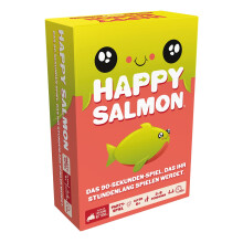 Exploding Kittens, Happy Salmon, Party Game, 3-8 Players, from 6+ Years, 90 Seconds, German