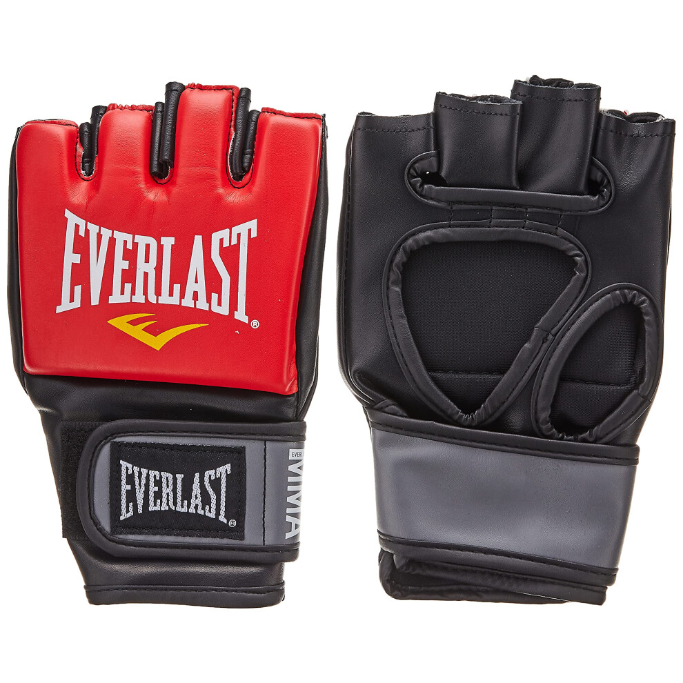 Everlast Pro Style MMA Grappling Gloves, Large/Xtra Large, (Red)