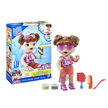Boneca Baby Alive Sunshine Snacks, Come e Faz Cocô, Brincadeira de Água de Verão