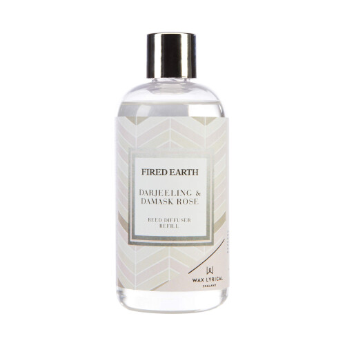 Wax Lyrical WAX LYRICAL Fired Earth Darjeeling & Damask Rose Reed Diffuser Refill, 200ml