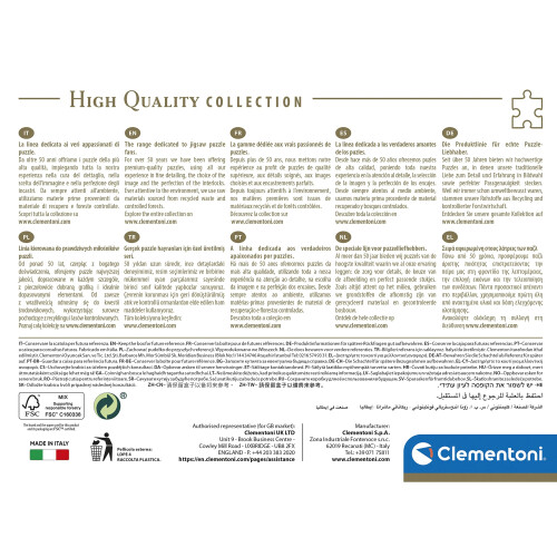 Clementoni Puslespil 1000 Compact Museum Leonardo - Gioconda 2