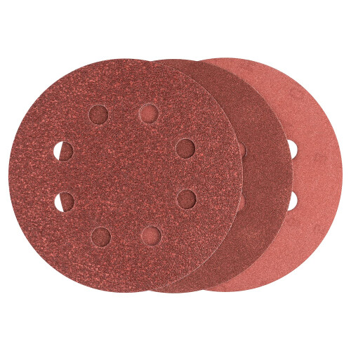 Bosch Bosch 2607019496 25 Random Orbit Sanding Sheets, Dia.115mm, 80-240 Grit, Red