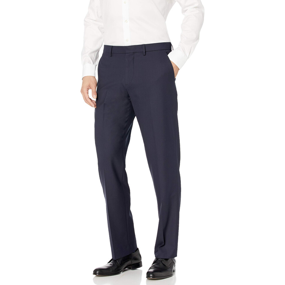 Amazon Essentials Mens classic-Fit Wrinkle-Resistant Stretch Dress Pant, Navy, 31W x 29L