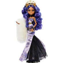 B bika Monster High Howliday Winter Edition, zberatelsk Clawdeen Wolf v ICY levandulov ch at ch s chlpat m boa a doplnkami