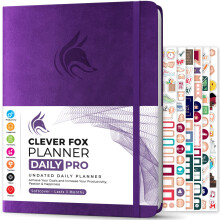 Clever Fox Planner Daily PRO  8,5 x 11 Zoll A4-Tagesplaner und Dankbarkeitstagebuch zur Steigerung der Produktivitt, Zeitmanagement und Erreichen I