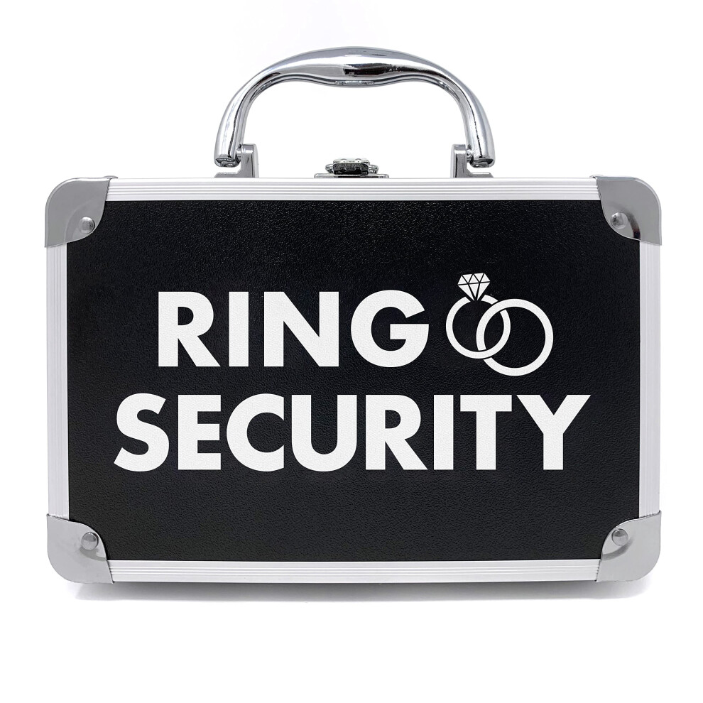 THE RING LEGEND Ring Security Ring Bearer Briefcase with Padded Slits to Hold Rings - Ring Bearer Gifts - Wedding Ring Security Case for Kids - Speci