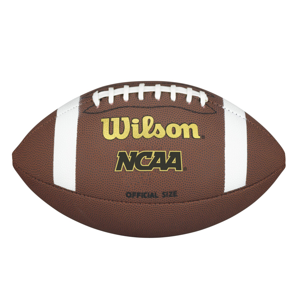 Wilson NCAA Composite Football - Official Size, Brown, 1