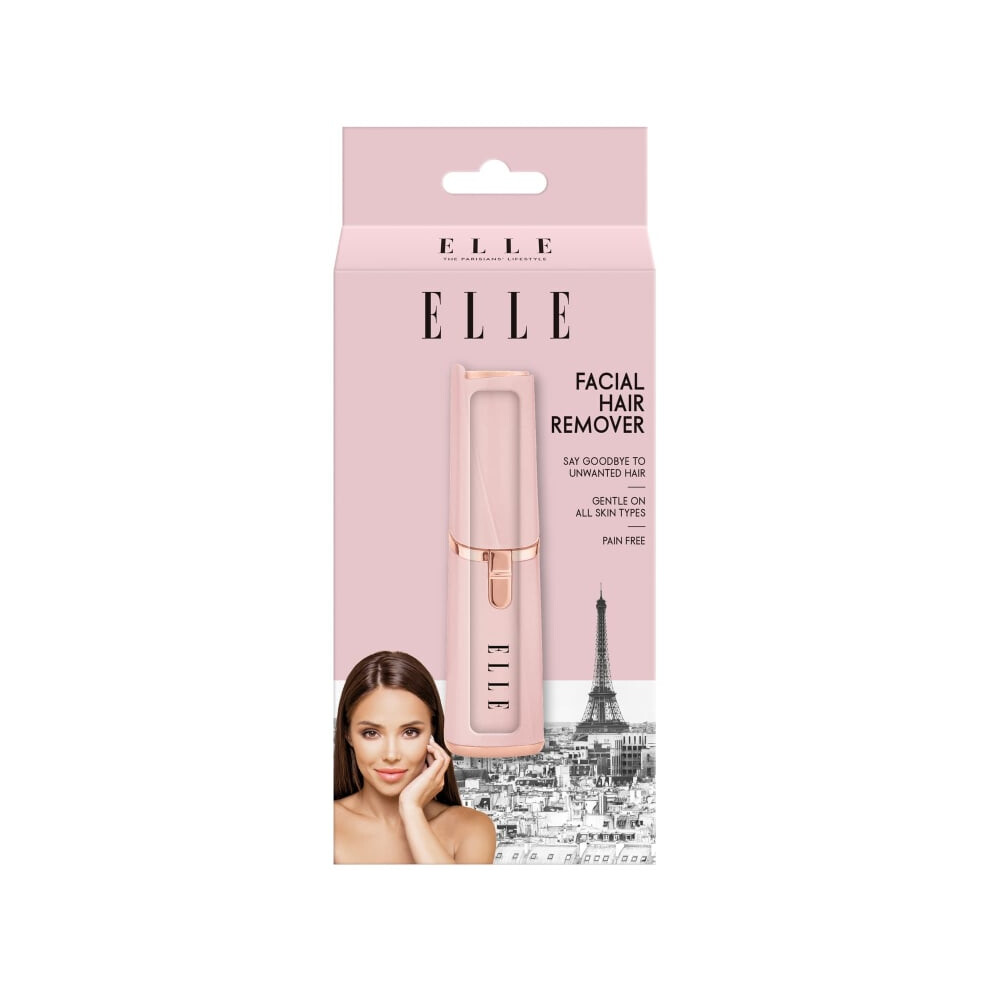 ELLE Facial Hair Remover Pain-free hair removal Built-in Light- Pink-image-OPC-PFC5VBJ-NEW