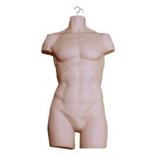 Adult Male Full Size Hanging Body Form Display Mannequin Body Form Mannequin Display Form Ideal for Shop Display, Market Traders (Flesh2)