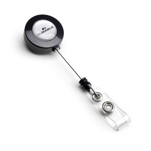 Durable Badge Reel Charcoal PK10 1