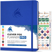 Clever Fox Planner PRO  Wochen- und Monatsplaner zur Steigerung der Produktivitt, Zeitmanagement und Erreichen Ihrer Ziele, 8,5 x 11 (Knigsblau)