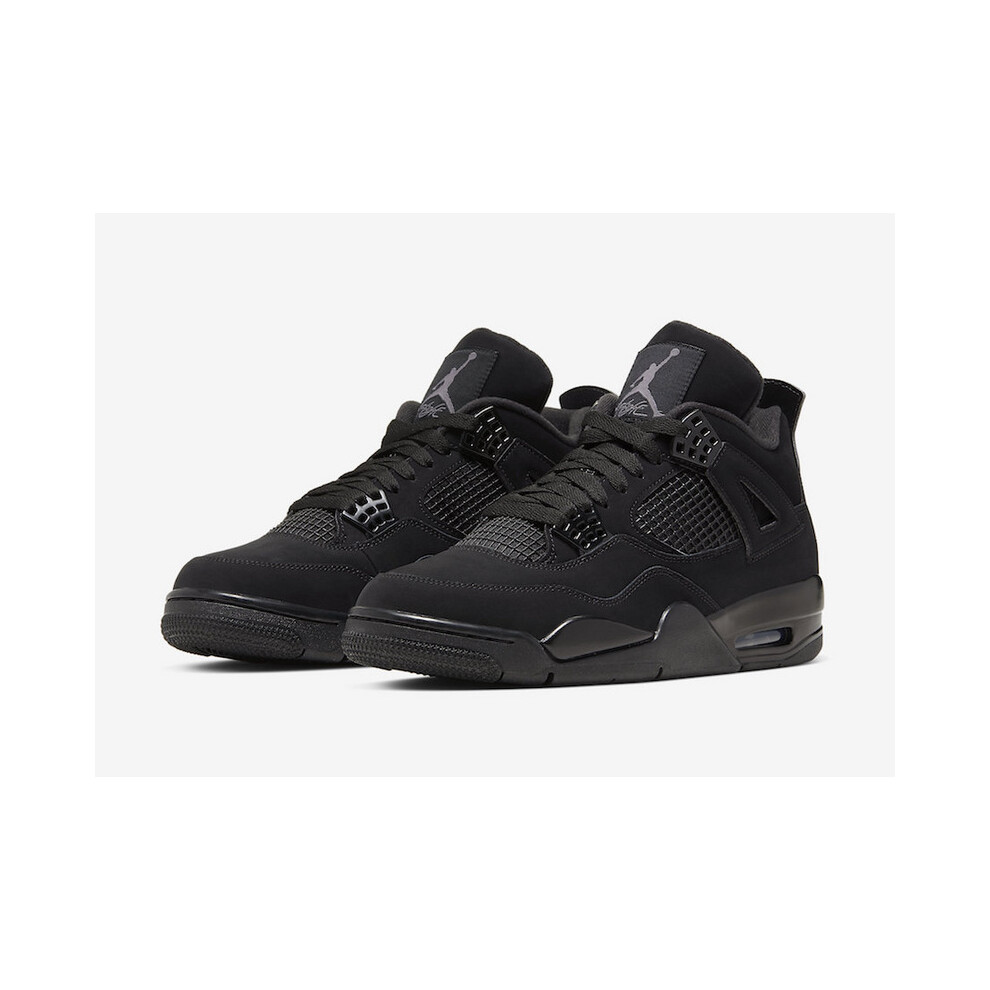 (EUR SIZE 36) Air Jordan 4  Black Cat Unisex Shoes Size 36-47