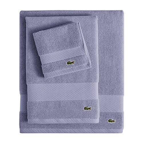 Lacoste Λεωφορείο Heritage 100% Supima Cotton, Light Denim, 30" x 54" - Υψηλή Απορρόφηση & Γρήγορη Στεγάνωση 1