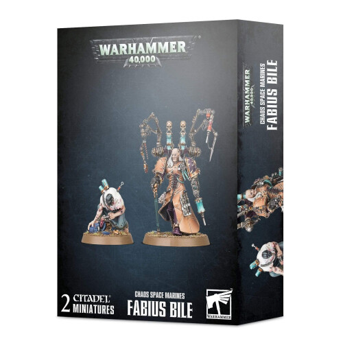 Warhammer Warhammer Games Workshop 40.000 - Fabius Bile, Marines do Caos, Cinza