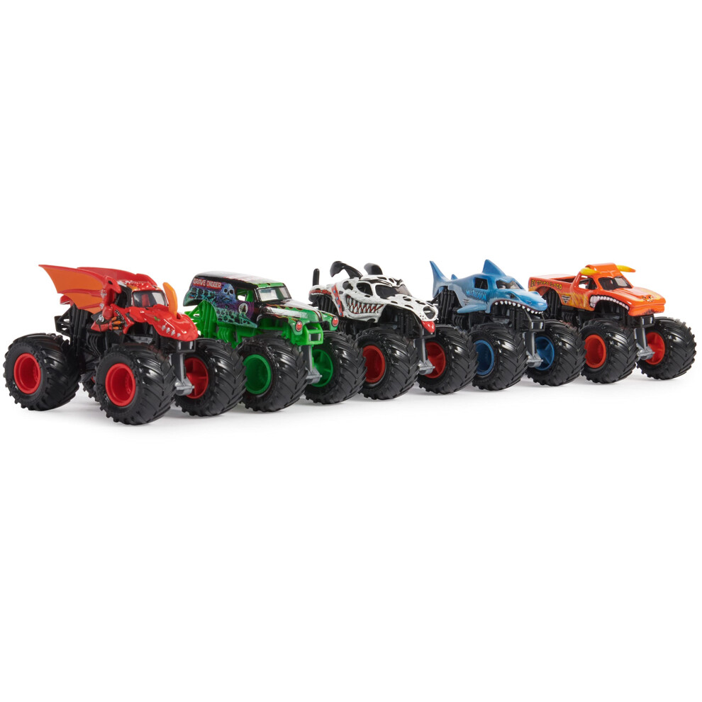 Monster Jam, Official Pit Party 5-Pack of 1:64 Scale Monster