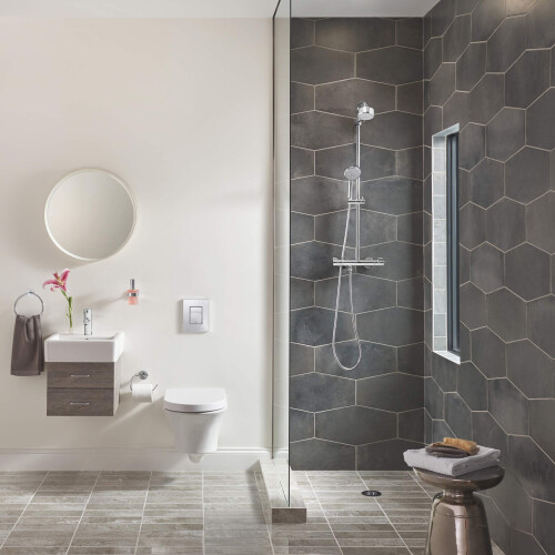 Grohe GROHE 40367001 Essentials Τοίχου Θήκη Χαρτιού Υγιεινής με Κάλυμμα, Σταχτοχρυσό 1