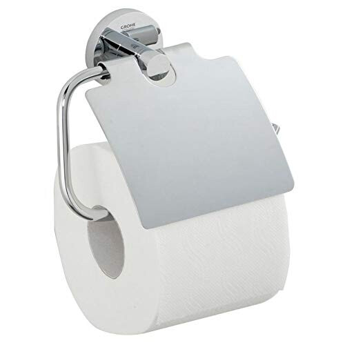 Grohe GROHE 40367001 Essentials Τοίχου Θήκη Χαρτιού Υγιεινής με Κάλυμμα, Σταχτοχρυσό 2