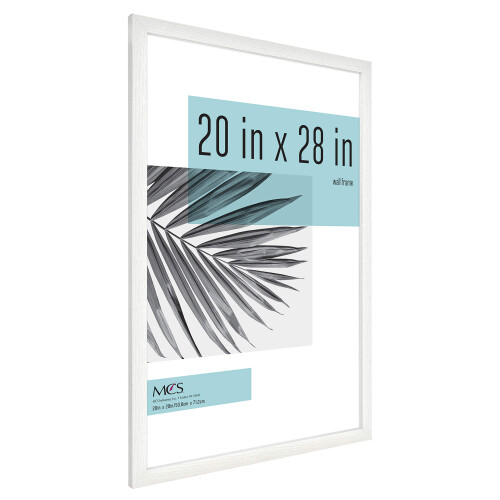 MCS Studio Gallery Frame, White Woodgrain, 20 x 28 in, Single 1