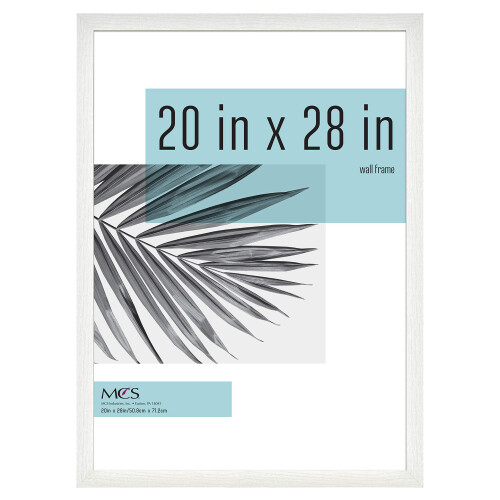 MCS Studio Gallery Frame, White Woodgrain, 20 x 28 in, Single