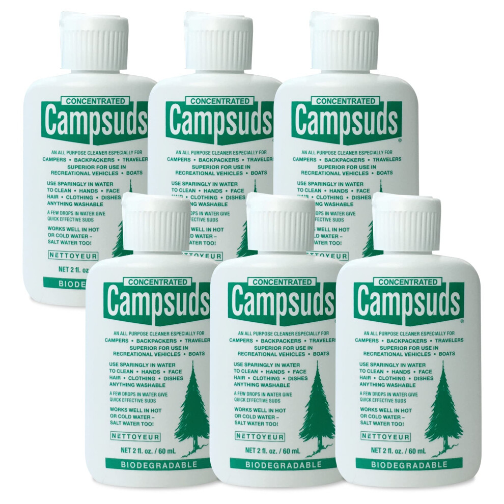 CONCENTRATED CAMPSUDS Outdoor Soap - Environmentally Conscious Camping Soap - Hiking & Camping Supplies - Camp Soap, Backpacking Soap, Travel Soap -