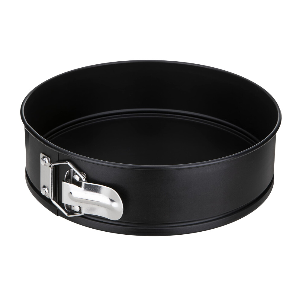 I-Cook 8-inch Non Stick Spring Form Cake Pan, Carbon, Multicolour