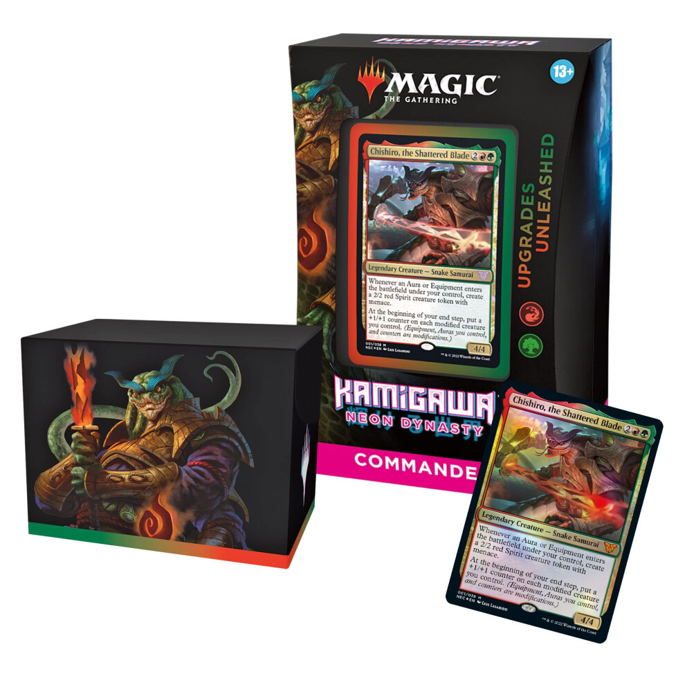 Magic The Gathering Kamigawa: Neon Dynasty Commander Deck - Upgrades Unleashed (Red-Green)