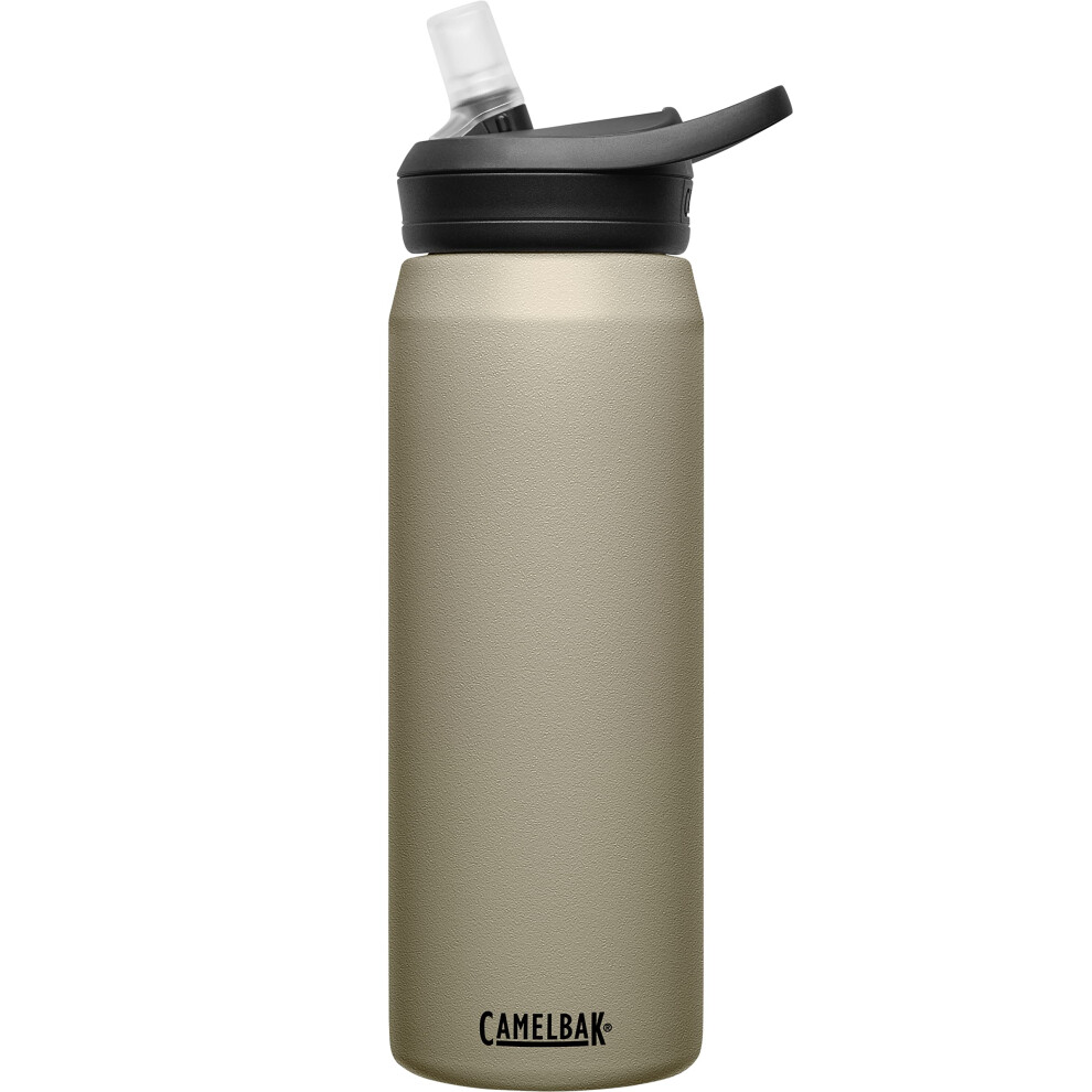 CamelBak Eddy+ Water Bottle with Straw 25 oz - Insulated Stainless Steel, Dune