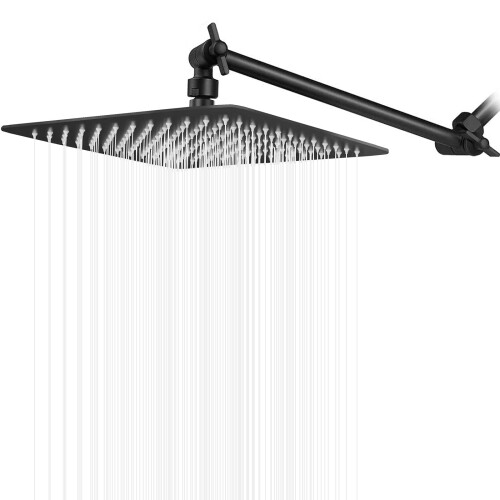 Hibbent All Metal Rain Shower Head, 12'' High Pressure Rainfall Showerhead With 16" Shower Head - View #5