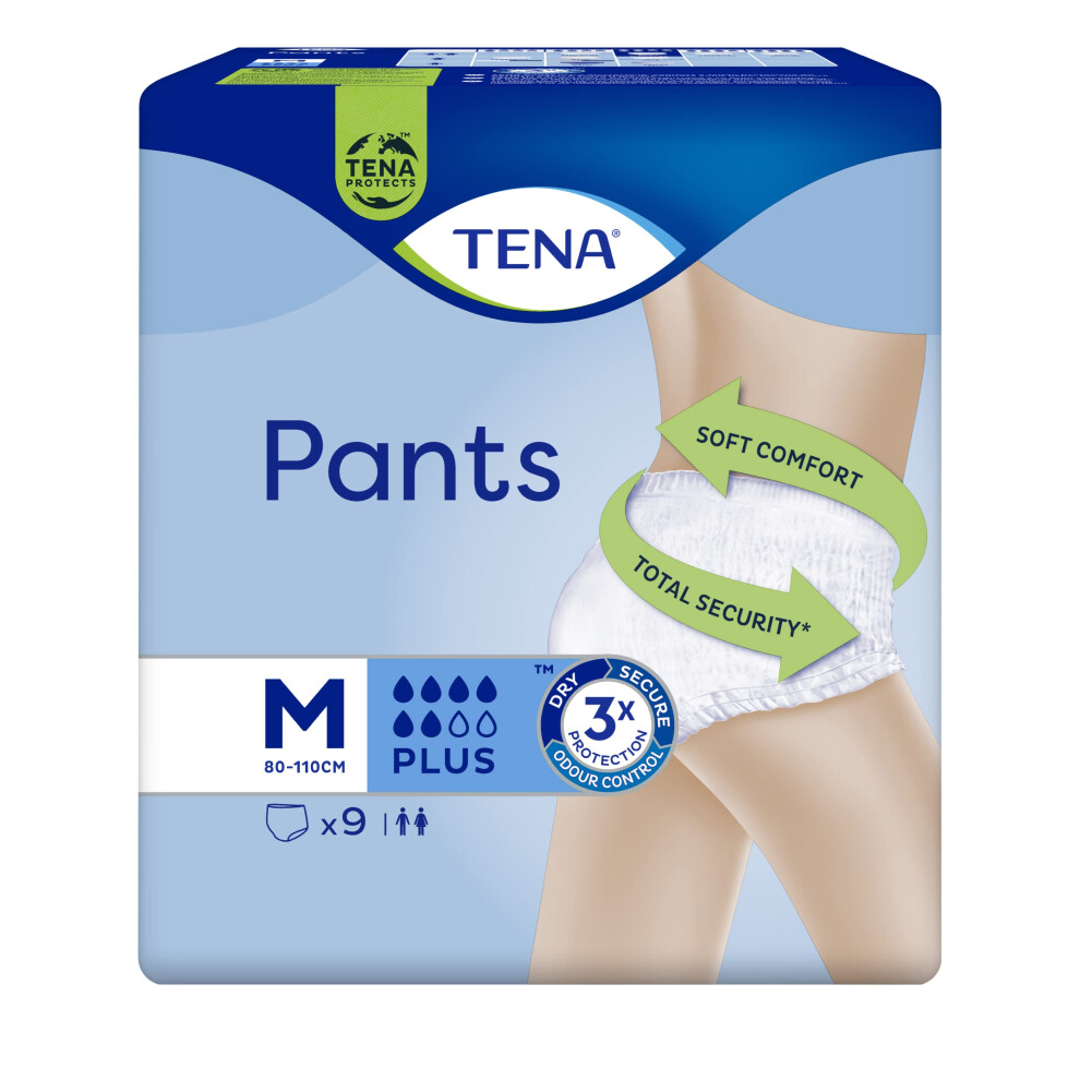 Tena Medium Pants Plus - Pack of 9