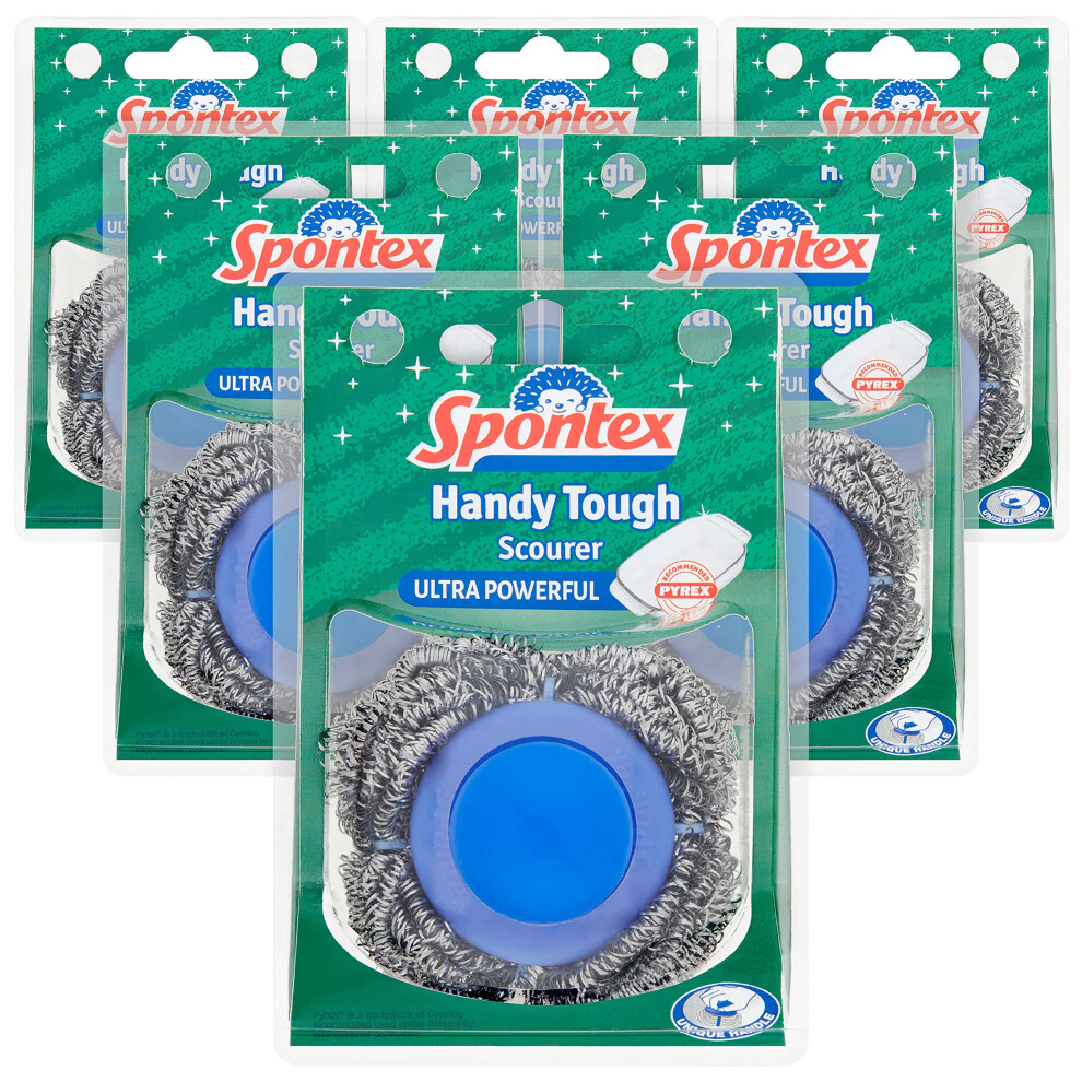 Spontex Handy Tough Scourer, Pack Of 6