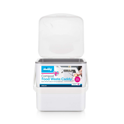 Minky Minky White compost Food caddy, One Size