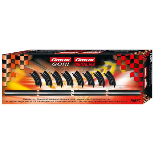 Carrera Single Lane Curves/Straights Extension Set