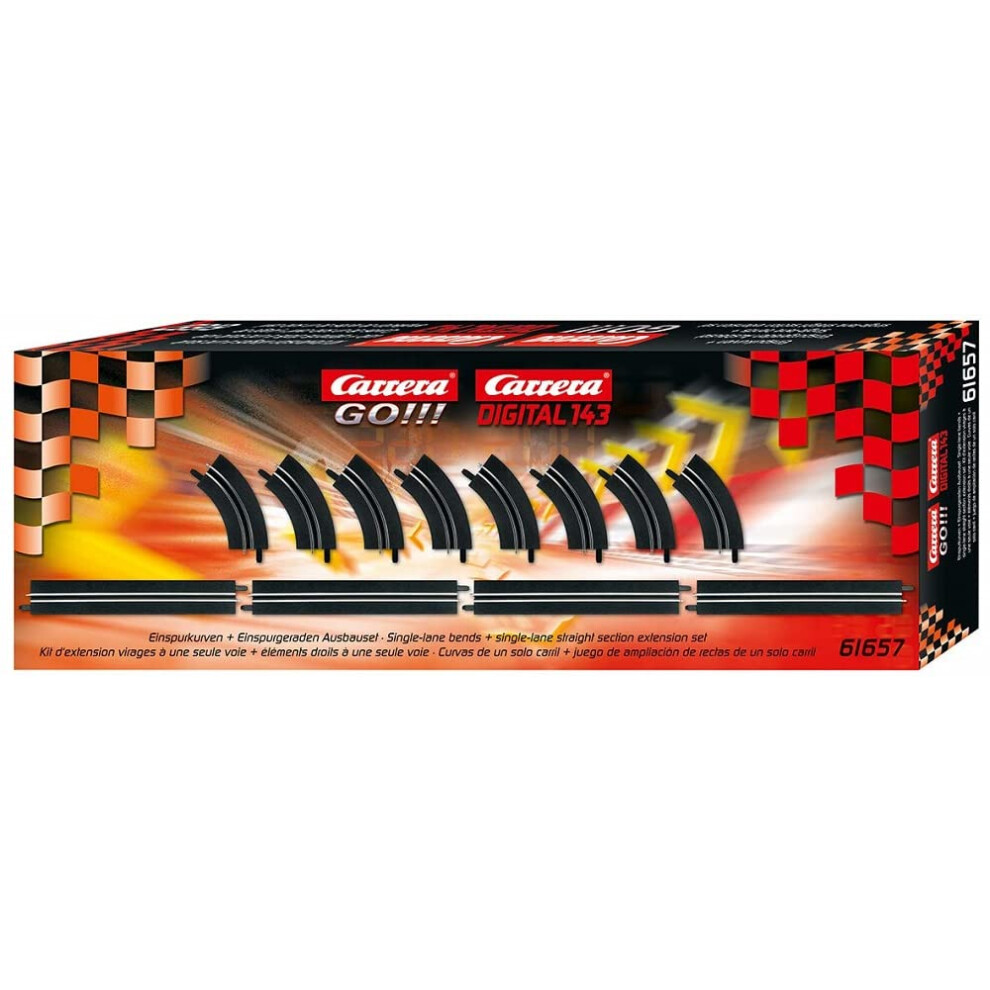 Carrera Single Lane Curves/Straights Extension Set
