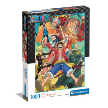 Clementoni - One Piece - Puzzel van 1000 stukjes - Geduld- en denkspel - Portretformaat - Netto afbeelding - Decoratie - 70 x 50 cm - vanaf 14 jaar