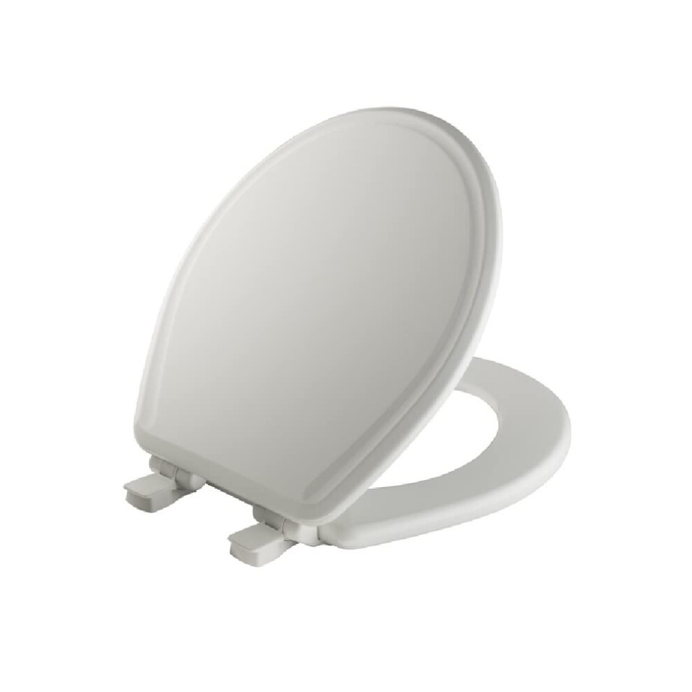 BEMIS MFG. CO. 47SLOW 000 Toilet Seat, Whisper Close, Round, White - Quantity 1