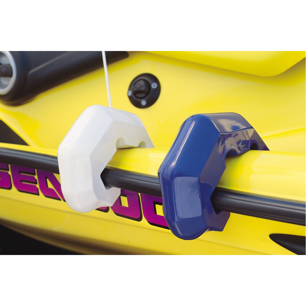 TAYLOR MADE PRODUCTS Personal Watercraft Fender, Blue, 8" Diameter, 8 lbs, Jet Ski PWC, Quick Attachment Design Hooks Under Bond Flange, Suction Cup,