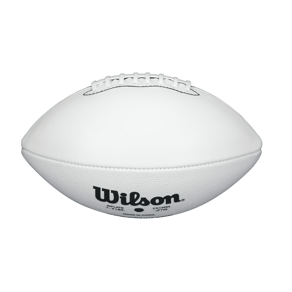 Wilson TDS Autograph Football - Official, White, 1