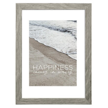 Houten fotolijst "Waves", grijs, 13 x 18 cm