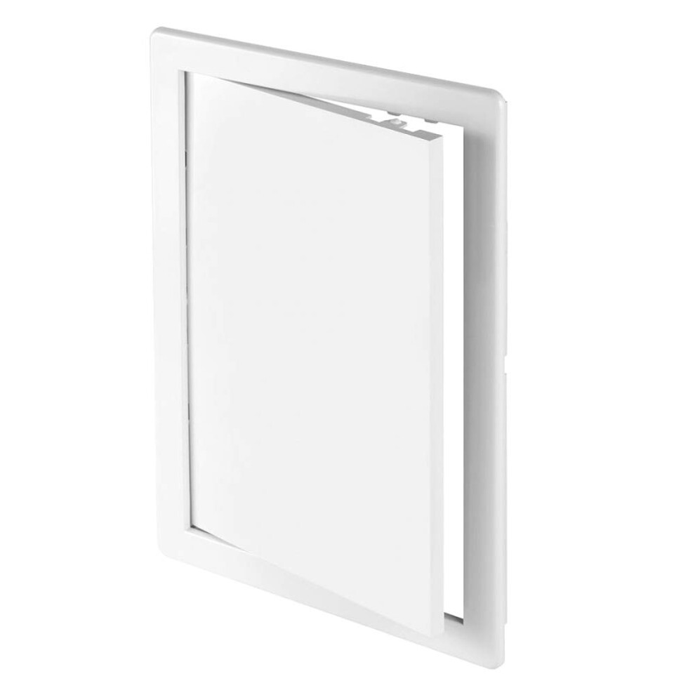 (White, 100 mm x 200 mm) White Access Panel, Revision Door, Gas Water Electricity Service Inspection Hatch Cover, Tough and Durable ABS Plastic, Resis