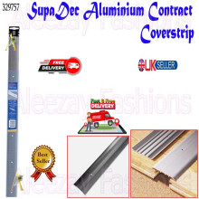 Aluminium Threshold Transition Contract Coverstrip Silver 900mm x 37mm