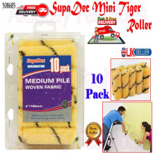 Decorating Mini Tiger Rollers Emulsion Roller Sleeve Refills 10 Pack
