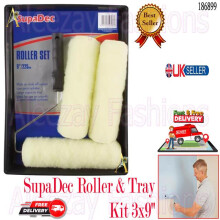 Decorating 9 inch Roller, Frame and Tray Paint Set for Walls Ceilings