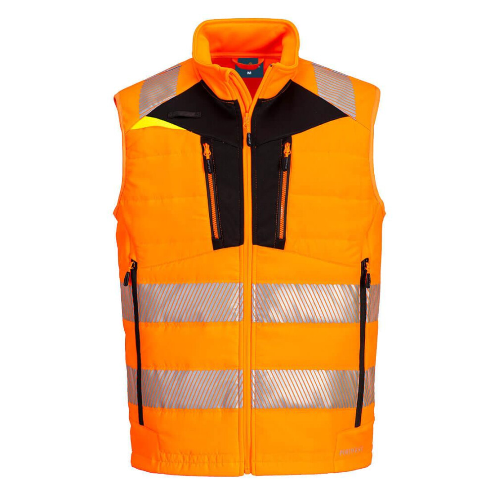 (XL, Orange/Black) Portwest Mens DX4 Softshell Body Warmer