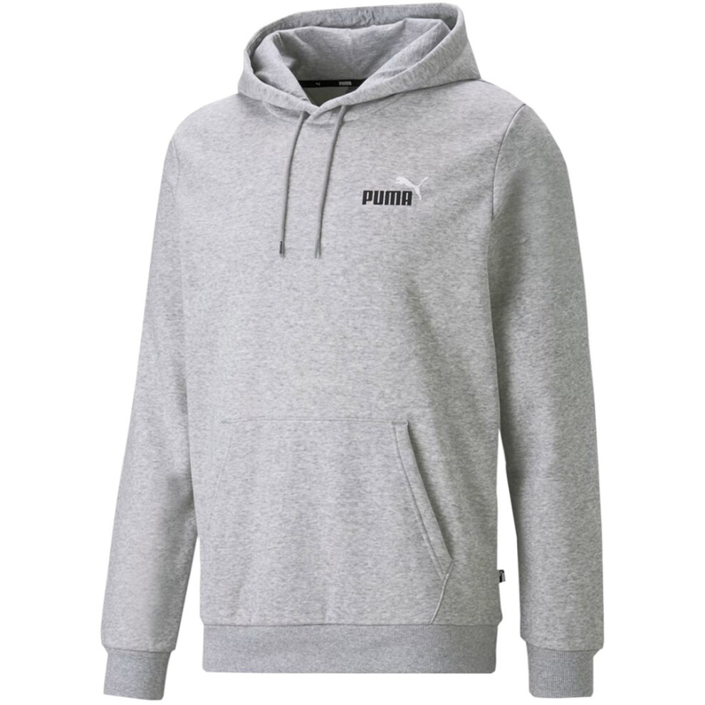 Men's Puma ESS+ 2 Col Small Logo Hoodie FL grey 674471 04